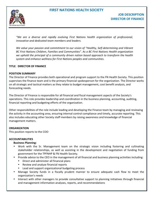 Finance Director Job Description - Qualifications, Responsibilities, and Salary