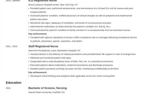 The Benefits of a Registered Nurse Jobs Description