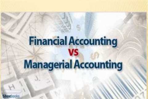 Financial Accounting Vs Management Accounting