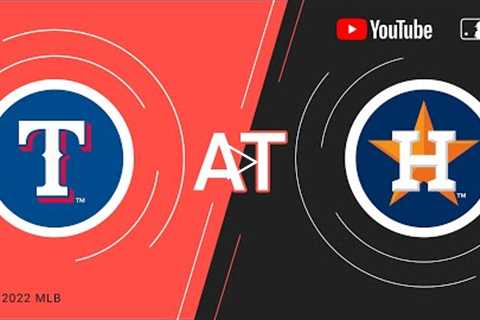 Rangers at Astros | MLB Game of the Week Live on YouTube