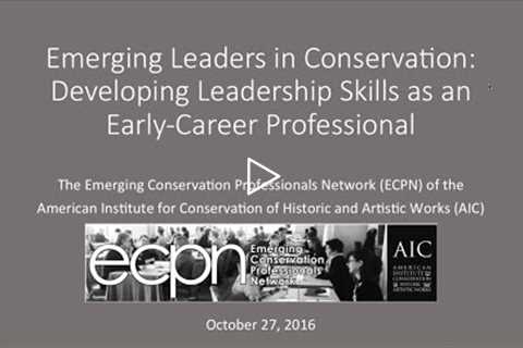 Emerging Leaders in Conservation Developing Leadership Skills as an Early Career Professional