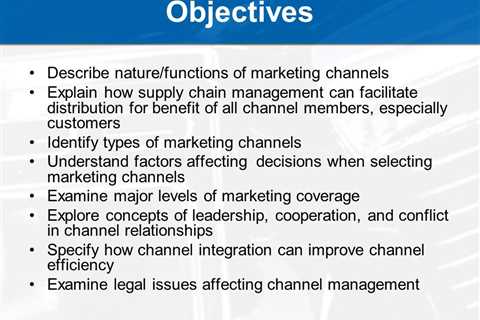 Not known Facts About Channels of Distribution - benefits - Reference For Business  —..