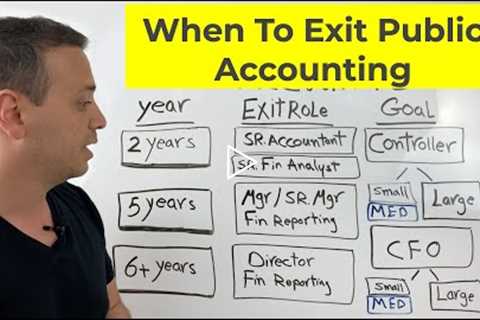 Don't Leave Public Accounting Before This Milestone!