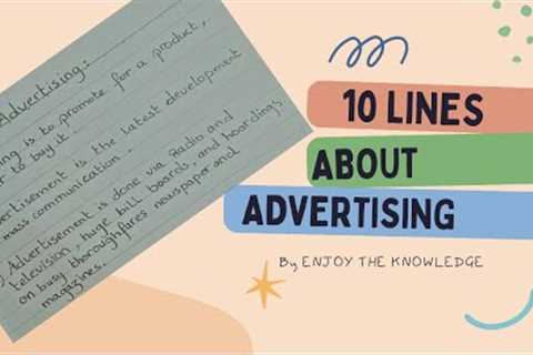 10 Lines About Advertising That Will Make You rethink Your Strategy