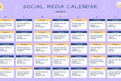 Using a Content Calendar to Plan Your Social Media