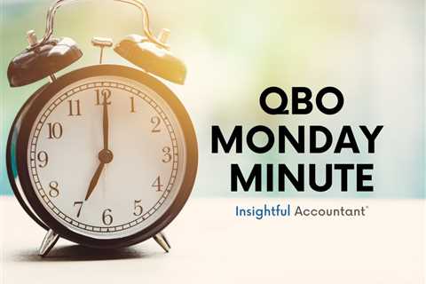 QBO Monday Minute: Payroll Preparation for Year-end