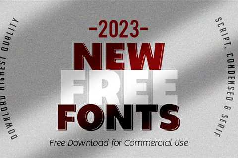 27 New Free Fonts Download