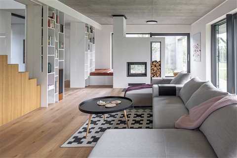 A Family Home in Prague With Concrete, Wood, + Playful Details