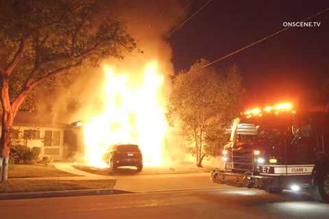 Arrival video from California house fire