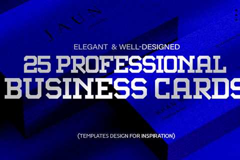 25 Professional Business Cards Design Of 2023