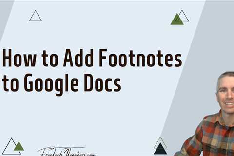 How to Add Footnotes to Your Google Documents