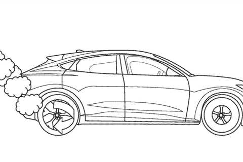 Ford's new tech will let electric cars show off with smoky, four-wheel burnouts