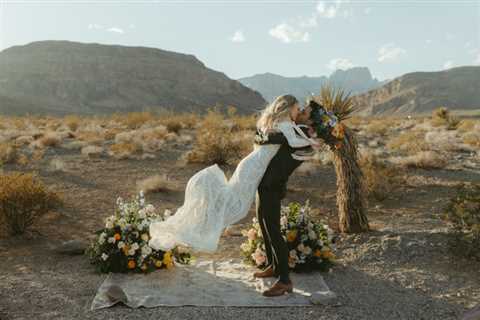 Electric Flower Power Inspired Las Vegas Wedding