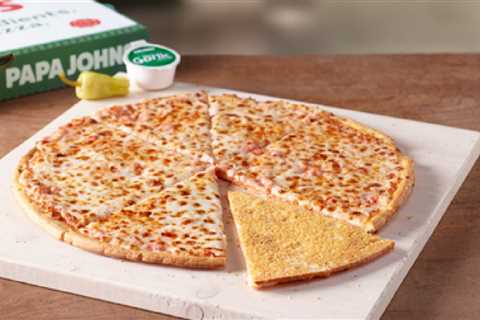 Papa Johns' latest pizza features cheese on the bottom of the crust