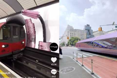 Maybelline's CGI-stunt with London buses with lashes and New York mascara buses has gone viral.