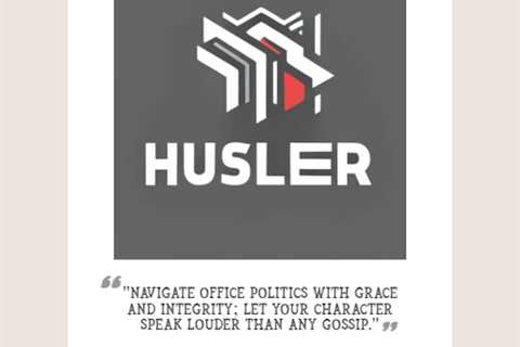 “Navigate office politics with grace and integrity; let your character speak louder than any gossip...