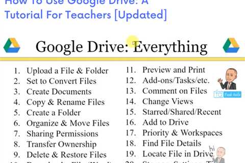 How To Use Google Drive In The Classroom