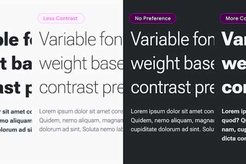 Adapting typography to user preferences with CSS