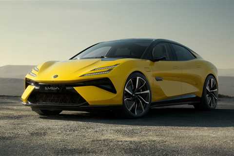 Lotus Emeya electric sedan revealed like a sleeker Eletre