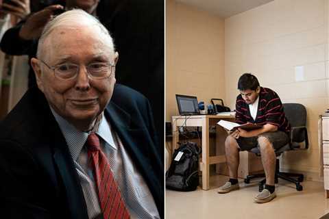 Charlie Munger once funded a $185 million windowless dorm at his alma mater, the University of..