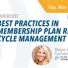 Upcoming AADOM QUICKcast: Best Practices in Membership Plan Revenue Cycle Management