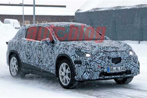 Mercedes-Benz EQC SUV spied running around in the snow