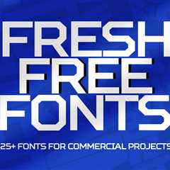 Fresh Free Fonts – 25+ Fonts For Commercial Projects