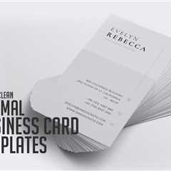 15+ Best Minimal Business Card Templates