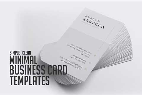 15+ Best Minimal Business Card Templates