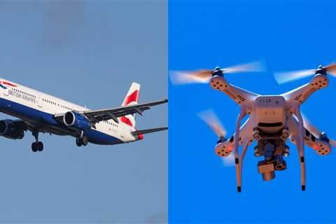 A British Airways jet came 'extremely close' to a drone that was flying 24 times above its legal..