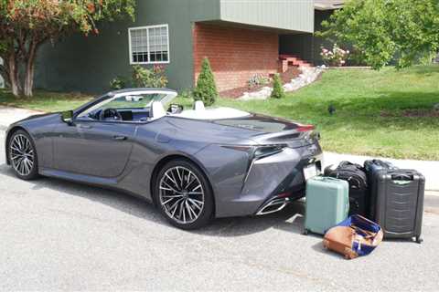 Lexus LC Convertible Luggage Test: How much fits in the trunk?