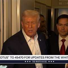 President Trump Gaggles with Press on Air Force One, Oct 27, 2025