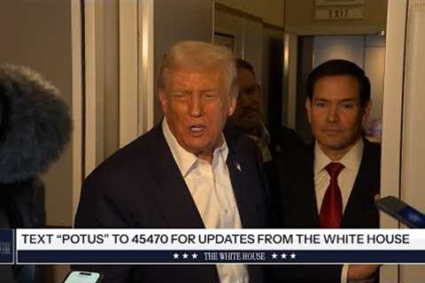 President Trump Gaggles with Press on Air Force One, Oct 27, 2025