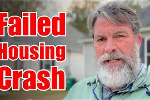 CANCELED: Housing Crash Backfires, Leaves People Fearful of Home Prices