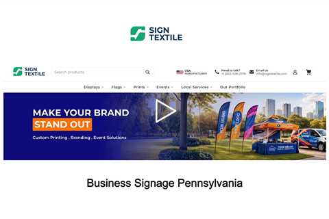 Business Signage Pennsylvania - Sign Textile - 610-508-2776