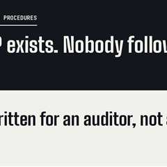 SOPs That Survive the Person Who Wrote Them