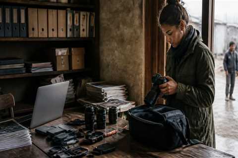 How Journalists Balance Field Reporting With Organizing Equipment and Archives